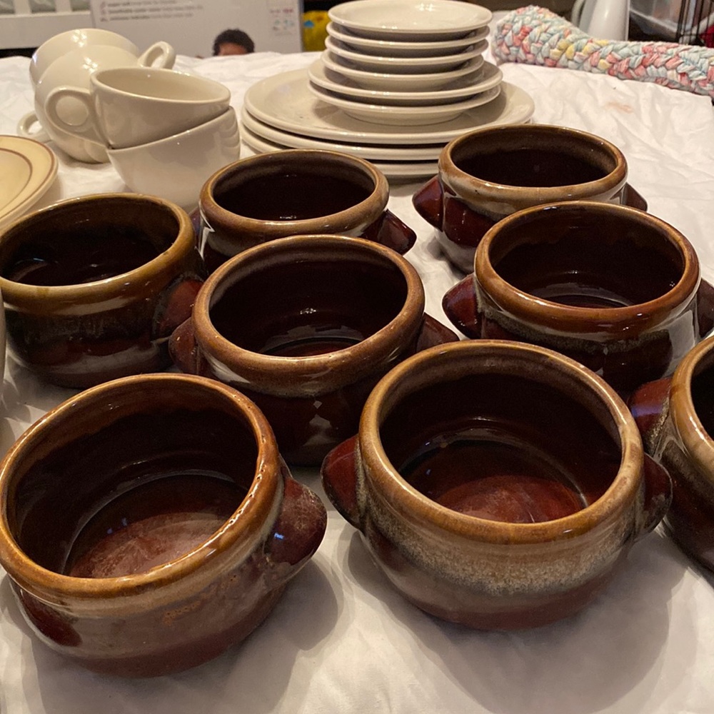Old pottery bowls